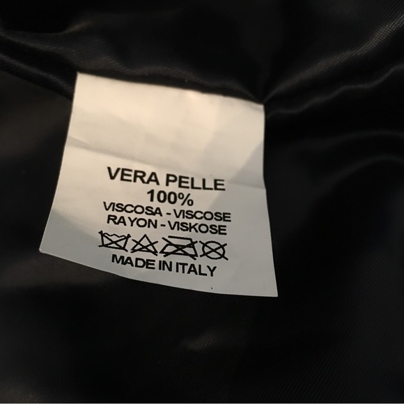 NDS Vera Pelle Womens Leather Jacket Distressed Vibe HOLIDAY POP OF COLOR… - Picture 7 of 9